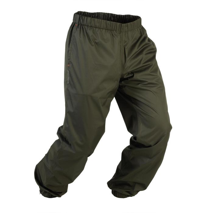 荒野探险加强版耐磨轻盈防水长裤 100 系列 - 绿色