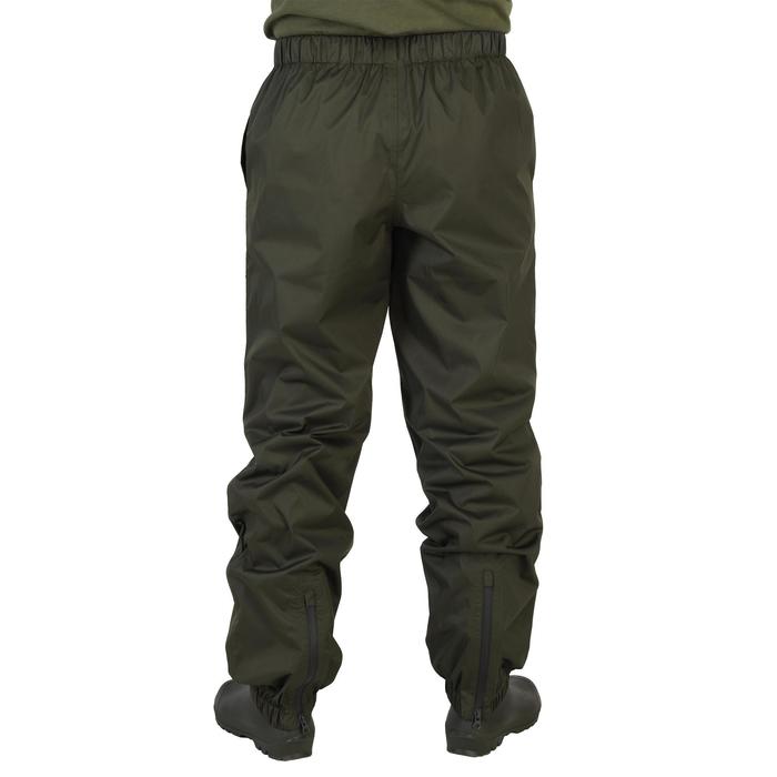 荒野探险加强版耐磨轻盈防水长裤 100 系列 - 绿色