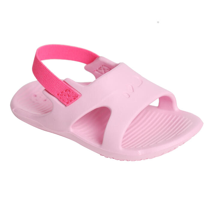 儿童泳池凉鞋Basic Slap 100 Pink