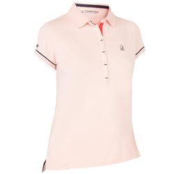 女式短袖航海POLO衫100 Adventure Pink