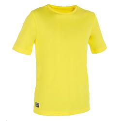 儿童冲浪短袖防晒T恤- yellow