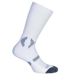 儿童高筒篮球袜 两双装 适用于中阶篮球爱好者- 白色