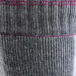 女式直排轮袜子Fit - Grey/Fuchsia