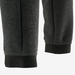 青少年女款体能训练空气层面料保暖长裤500系列- 深灰色