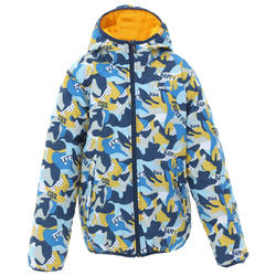 儿童滑雪夹克 WARM REVERSE 100 - YELLOW AND BLUE