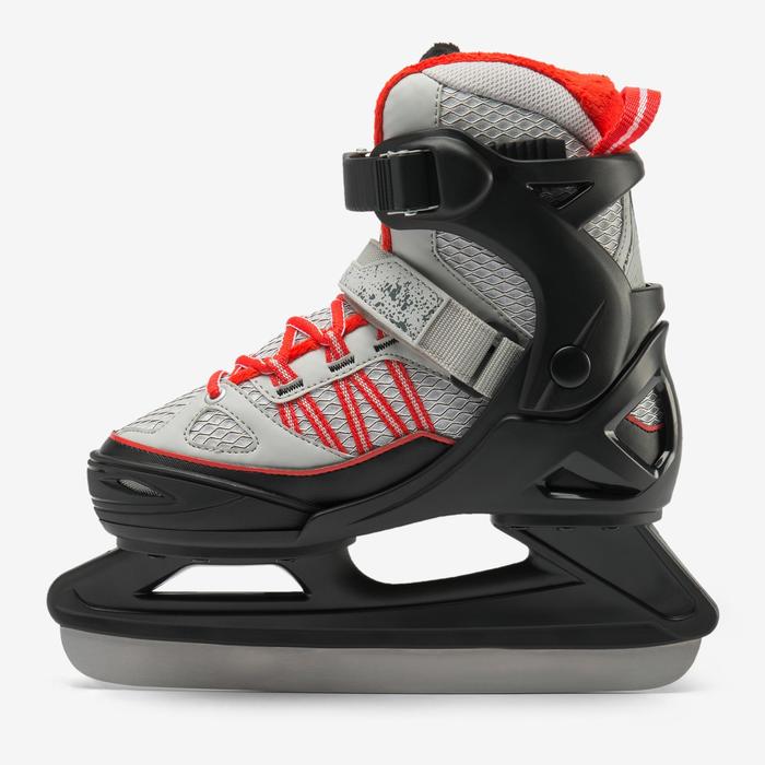 溜冰鞋儿童Fit 500 - Grey/Red