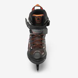 儿童溜冰鞋Fit 100 - Black/Orange
