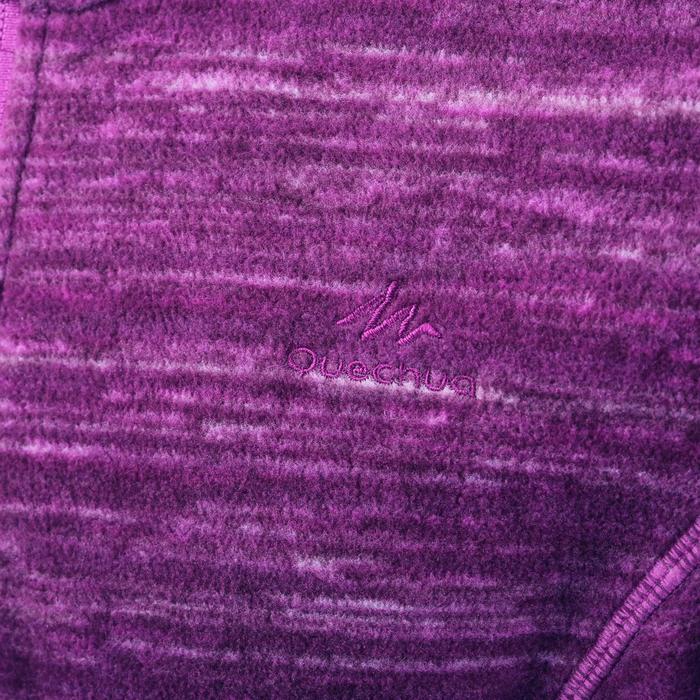 女式登山摇粒绒夹克 MH120 - 紫色