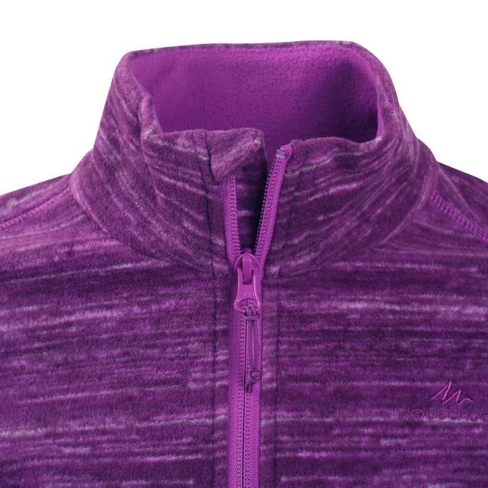 女式登山摇粒绒夹克 MH120 - 紫色