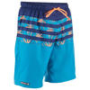男式长款沙滩裤100 - Flostripe Blue