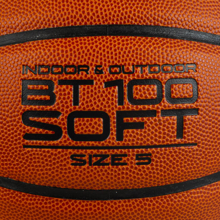 儿童5号篮球BT100 适用于初学者, 10岁以下- 橙色