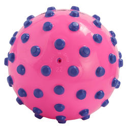 水球Pink small learning to swim ball with violet dots