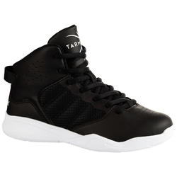 男孩/女孩篮球鞋SS100 适用于初学者- 黑色
