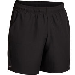 男士网球短裤100-黑色