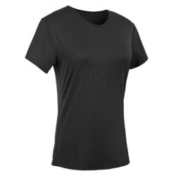 100 女式有氧健身T恤 - 黑色