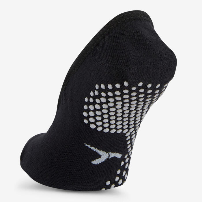 女式芭蕾舞防滑袜 500 系列 - 黑色
