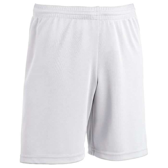 儿童足球运动短裤F100- 白色