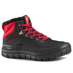 青少年防水保暖雪地鞋 系带式 黑/红丨SH100