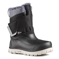 青少年雪地徒步保暖防水雪地靴-碳灰丨SH500 X-Warm