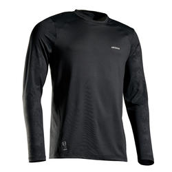 男士网球保暖T恤TTS 500-黑色