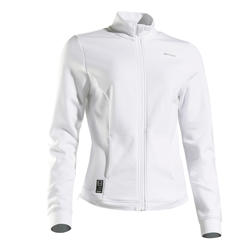 女士网球夹克900-白色