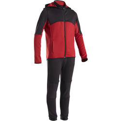 男童青少年体能保暖套装S500系列- 黑色/红色