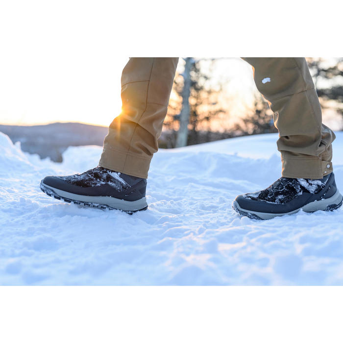SH500 男式冬季保暖防水皮革徒步鞋 U-WARM