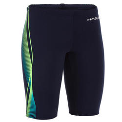 男童泳裤FIRST JAMMERS - BLUE CADRO GREEN