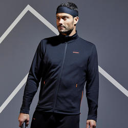 男士网球夹克900-黑色