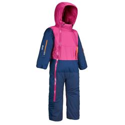 婴儿雪橇滑雪连体服 XWARM PULL'N FIT - pink and blue