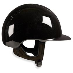 FH 520 成人儿童马术头盔-亮黑色