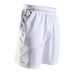 男士网球短裤TSH500-白色