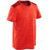 男童青少年体能短袖 T 恤 S500 系列 - 红色