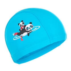 婴儿泳帽 light blue panda print