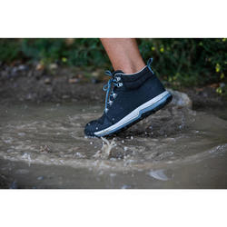 女式郊野徒步中帮徒步鞋 防水款 -碳灰色丨NH500 WP