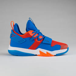 男孩/女孩篮球鞋SS500M 适用于中阶篮球爱好者- 蓝色/橙色