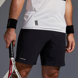 男士网球轻盈短裤900-黑色