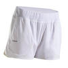 女士网球快干柔软口袋短裤500-白色