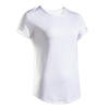 女士网球柔软T恤100-白