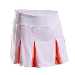女童网球短裙900-珊瑚色