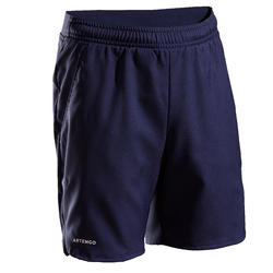 男童网球短裤TSH 500 - 深蓝色