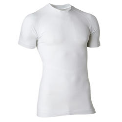 成人短袖保暖训练紧身衣Keepdry 500 - 白色