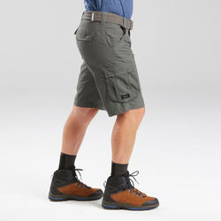 男式徒步旅行工装短裤 - 卡其色