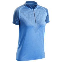 女式竞速徒步短袖 T 恤 FH900 - 蓝色