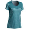 女式竞速徒步短袖 T恤 -碧蓝色丨FH500