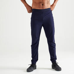 男式有氧健身长裤 500 系列 - 深蓝色