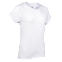 女式舒缓瑜伽T恤 - 白色
