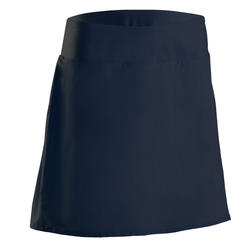 女士温暖天气高尔夫短裤裙500-深蓝色