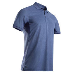男士高尔夫透气短袖Polo衫-蓝色