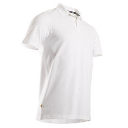 男士凉爽天气高尔夫短袖Polo衫500-白色